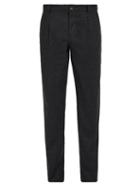 Matchesfashion.com De Bonne Facture - Slim Leg Wool Flannel Trousers - Mens - Grey