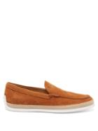 Tod's - Suede Slip-on Espadrilles - Mens - Brown