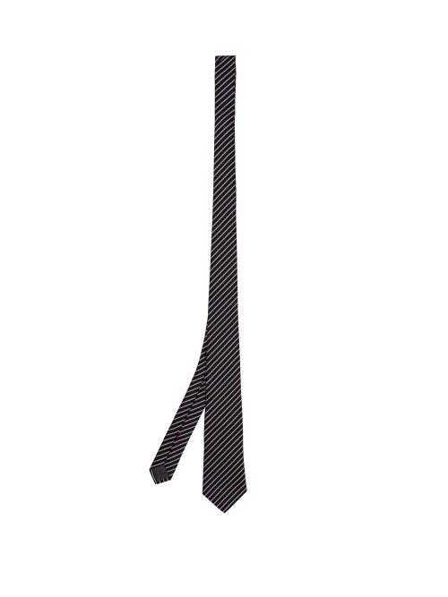 Matchesfashion.com Brunello Cucinelli - Striped Silk-faille Tie - Mens - Blue White