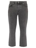 Matchesfashion.com Ami - Straight Leg Cropped Jeans - Mens - Black