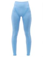 Matchesfashion.com Falke - Warm Sports Leggings - Womens - Light Blue