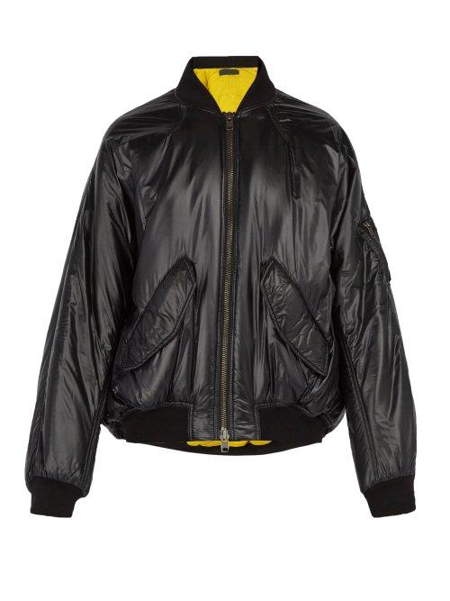 Matchesfashion.com Haider Ackermann - Oversized Shell Bomber Jacket - Mens - Black