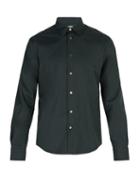 Matchesfashion.com Paul Smith - Single Cuff Stretch Cotton Shirt - Mens - Green