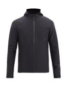 Matchesfashion.com Castore - Logo-print Technical-jersey Hooded Jacket - Mens - Dark Navy