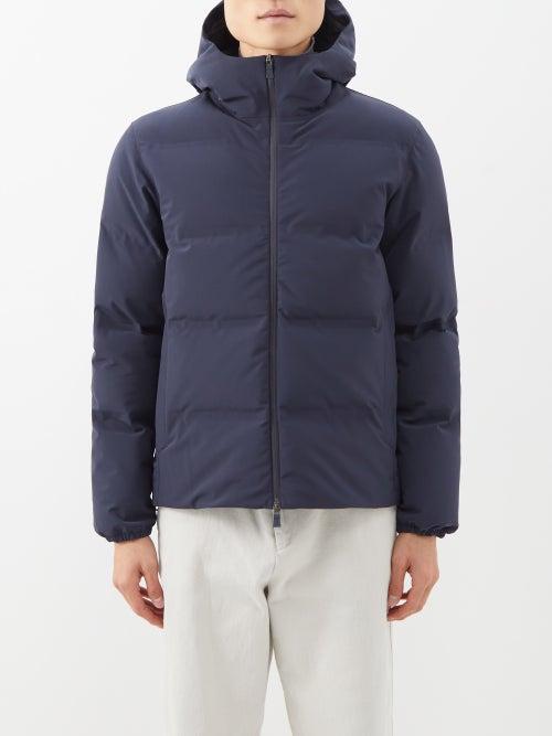 Herno - Laminar New Impact Quilted Down Coat - Mens - Navy