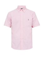 Matchesfashion.com Polo Ralph Lauren - Logo Embroidered Button Down Cotton Shirt - Mens - Pink