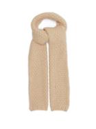 Ladies Accessories Johnstons Of Elgin - Moss-stitch Cashmere Scarf - Womens - Light Beige
