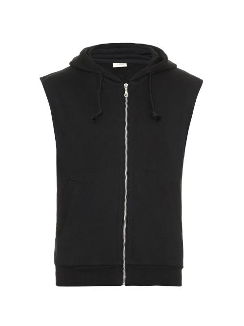 The White Briefs Son Sleeveless Hooded Sweatshirt