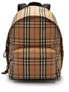 Matchesfashion.com Burberry - Jett Vintage Check Backpack - Mens - Beige Multi