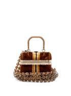 Matchesfashion.com Stefan Cooke - Vintage Button Chainmail Box Bag - Womens - Brown Multi