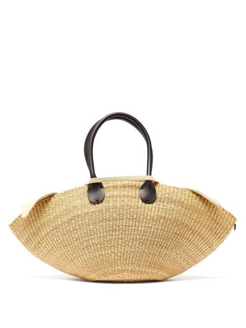 Matchesfashion.com Muu - Sophia Straw Tote Bag - Womens - Black Multi