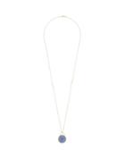 Matchesfashion.com Retrouvai - Flying Pig Agate & 14kt Gold Necklace - Womens - Blue Gold