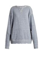 Matchesfashion.com R13 - Linen And Cotton Blend Sweater - Womens - Blue