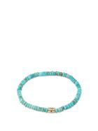 Luis Morais - Sapphire, Turquoise & 14kt Gold Beaded Bracelet - Mens - Blue