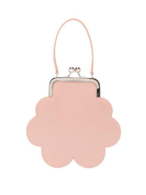 Matchesfashion.com Simone Rocha - Flower Leather Cross Body Bag - Womens - Pink