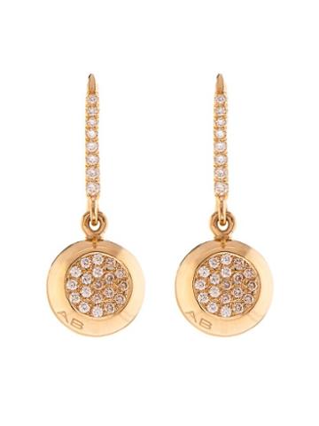 Aurélie Bidermann Fine Jewellery Diamond & Yellow-gold Earrings