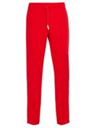 Matchesfashion.com Off-white - Logo Jacquard Side Striped Jersey Track Pants - Mens - Red
