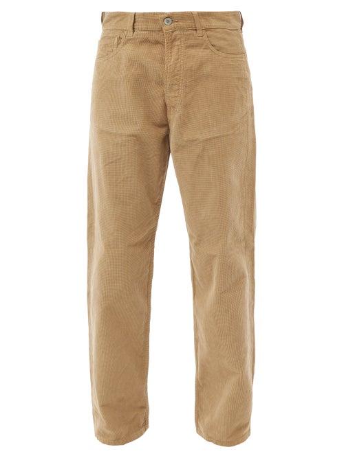 Ymc - Papa Straight-leg Cotton-corduroy Jeans - Mens - Beige