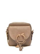 Matchesfashion.com See By Chlo - Joan Mini Square Leather Cross Body Bag - Womens - Grey