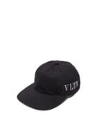 Matchesfashion.com Valentino - Logo Jacquard Cotton Canvas Cap - Mens - Black
