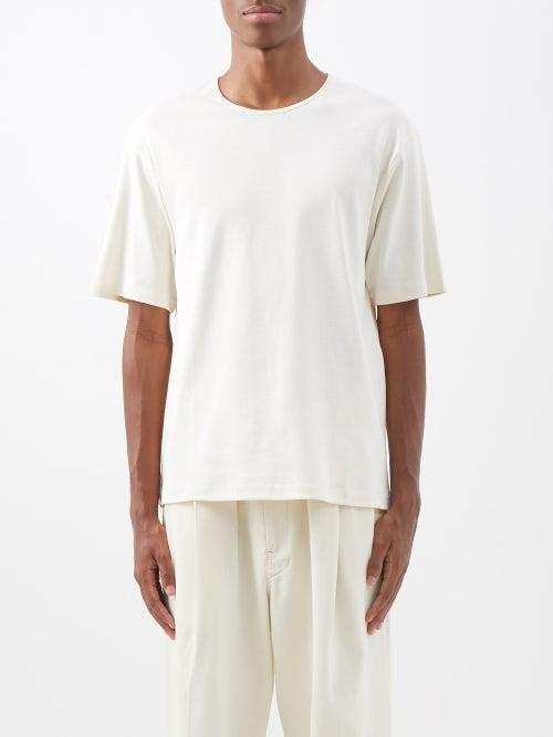 Lemaire - Cotton-jersey T-shirt - Mens - Cream