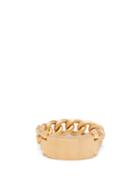 Matchesfashion.com Hum - 18kt Gold Bar And Chain Ring - Womens - Gold