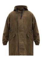 Matchesfashion.com Acne Studios - Hooded Cotton-canvas Coat - Mens - Khaki
