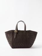 Anya Hindmarch - Neeson Small Braided-leather Tote Bag - Womens - Dark Brown