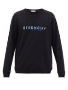 Matchesfashion.com Givenchy - Logo-print Cotton-jersey Sweatshirt - Mens - Black