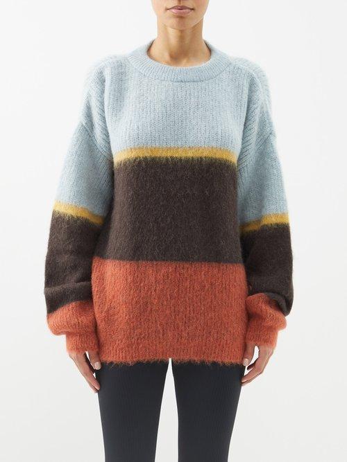 Cordova - Arosa Colour-block Brushed-knit Sweater - Womens - Multi Stripe