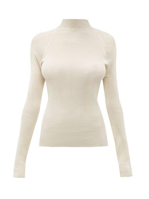 Matchesfashion.com Petar Petrov - Kienna Open Back Sweater - Womens - Beige