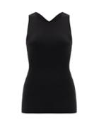 Matchesfashion.com Proenza Schouler White Label - Interlock Rib-knitted Cotton-blend Tank Top - Womens - Black