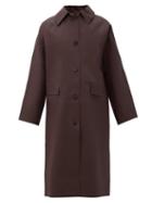 Matchesfashion.com Kassl Editions - Original Below Rubber Waterproof Overcoat - Womens - Dark Brown
