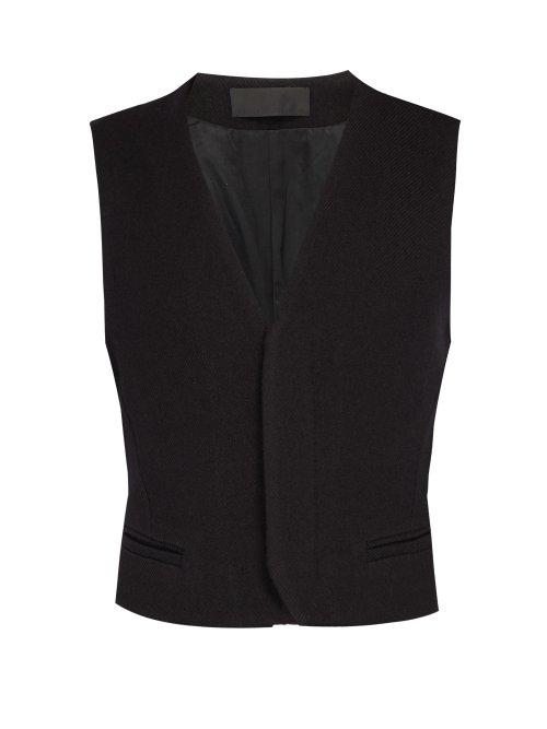 Matchesfashion.com Haider Ackermann - Wool Waistcoat - Mens - Black
