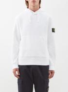 Stone Island - Logo-patch Cotton-jersey Hooded Sweatshirt - Mens - White