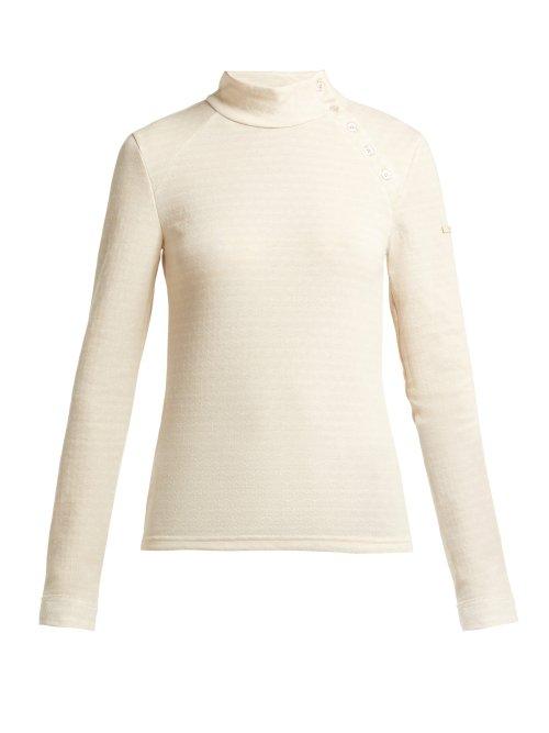 Matchesfashion.com Capranea - Lis High Neck Performance Top - Womens - Light Grey