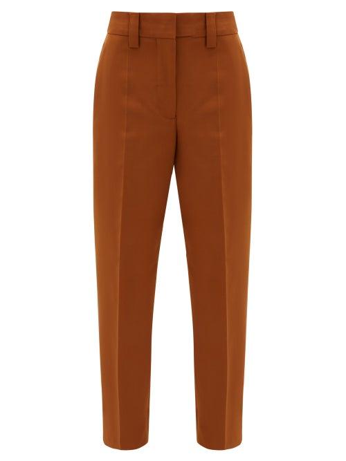 Matchesfashion.com Acne Studios - Str02 Tailored Canvas Trousers - Womens - Brown