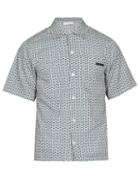 Matchesfashion.com Prada - Spot Print Shirt - Mens - Blue Multi
