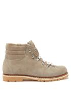 Matchesfashion.com Montelliana - Marlo Shearling Lined Suede Boots - Mens - Grey