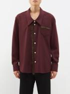Namacheko - Omaro Faux-fur-trim Overshirt - Mens - Bordeaux