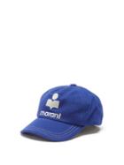 Isabel Marant - Tyron Logo-embroidered Cotton Baseball Cap - Womens - Blue