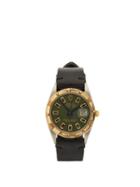 Matchesfashion.com Lizzie Mandler - Vintage Rolex Datejust Onyx & 18kt Gold Watch - Mens - Green