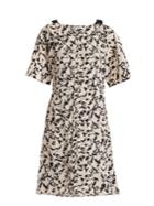 Proenza Schouler Floral-print Cross-over Silk Dress