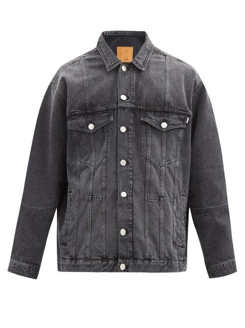 Matchesfashion.com Martine Rose - Oversized Panelled Denim Jacket - Mens - Black