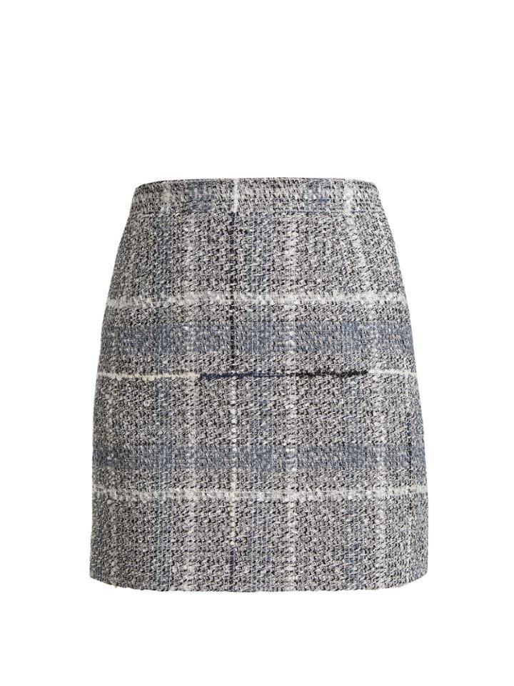 Alessandra Rich Cotton-blend Tweed Mini-skirt