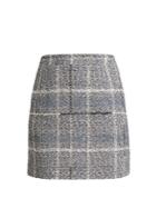 Alessandra Rich Cotton-blend Tweed Mini-skirt
