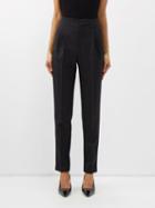 Nili Lotan - Joseph Pleated Tapered Trousers - Womens - Black