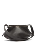 Matchesfashion.com Lutz Morris - Bates Small Grained-leather Shoulder Bag - Womens - Black