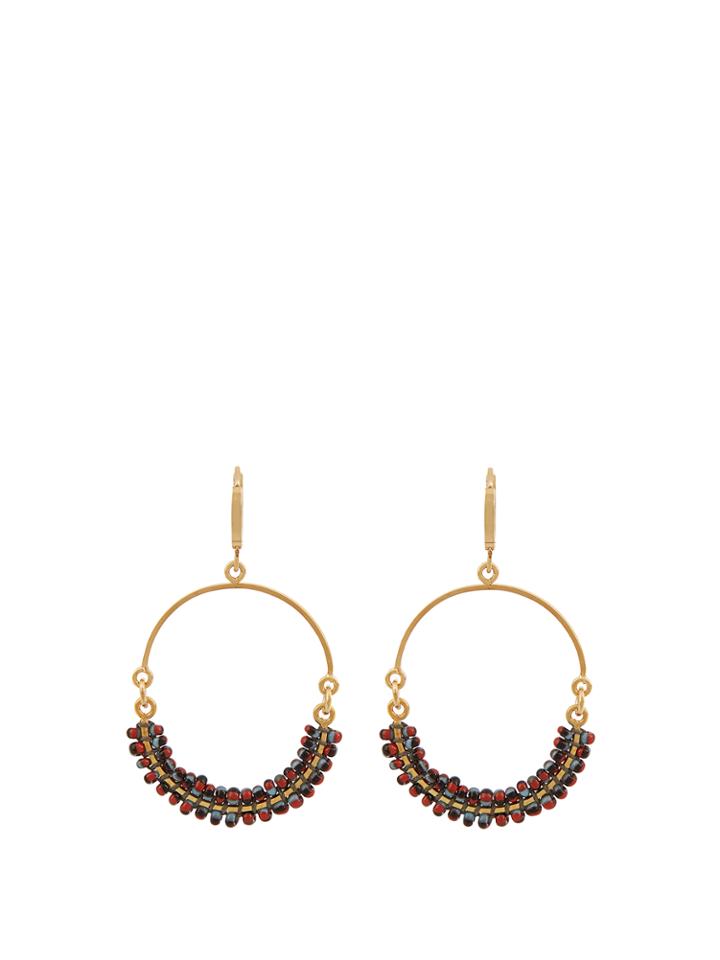 Isabel Marant Perky Beaded Hoop-drop Earrings