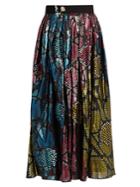 Marc Jacobs Patchwork Python-print Midi Skirt